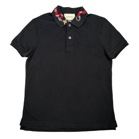 gucci polo shirt with bee men|gucci polo snake collar.